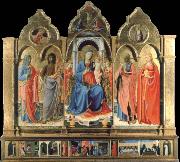 Fra Angelico Virgin and child Enthroned with Four Saints oil